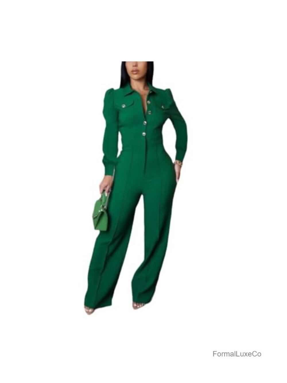 YSINTL High Waisted Wide Leg Jumpsuit